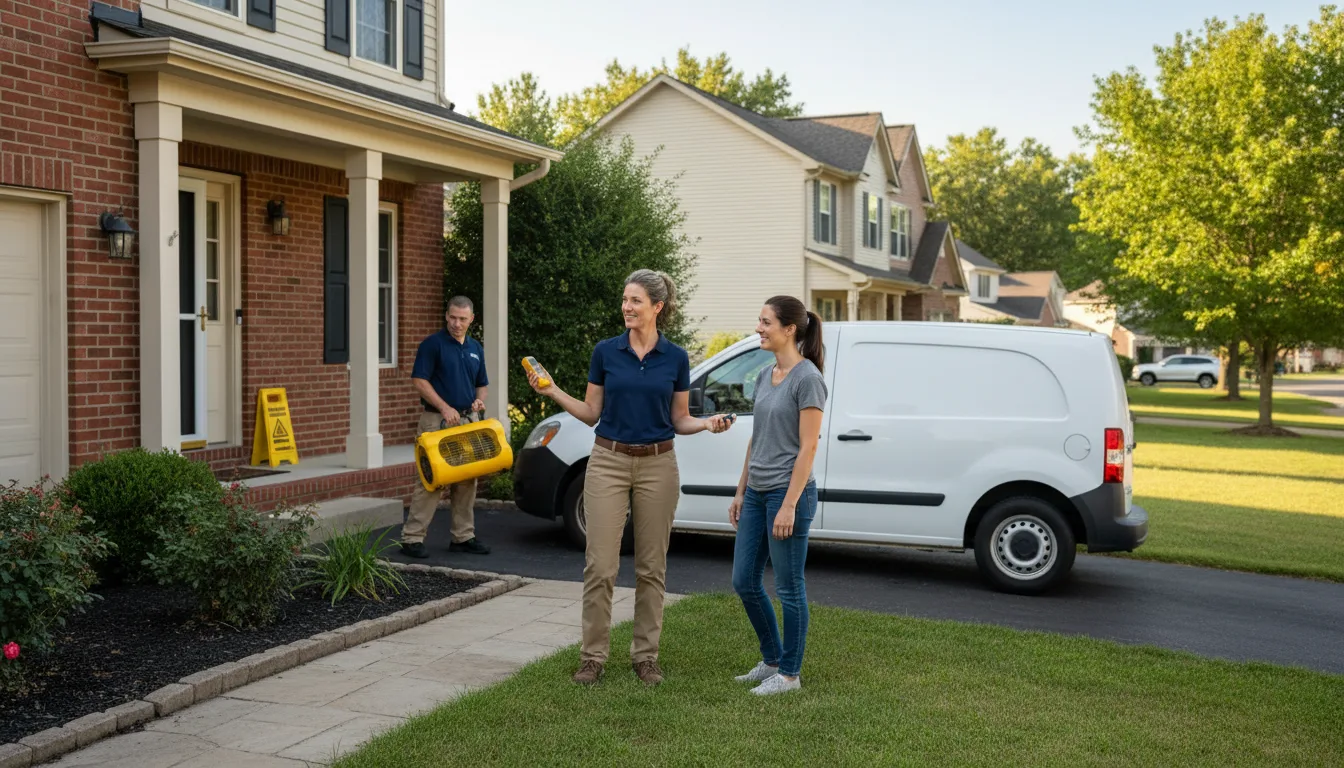 Residential water damage restoration in Northpoint, PA